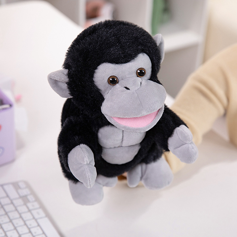 Caricatura interactiva padre-hijo zorro rana muñeca muñeca niños guantes muñeca pacificación muñeca de tela espectáculo de jardín de infantes