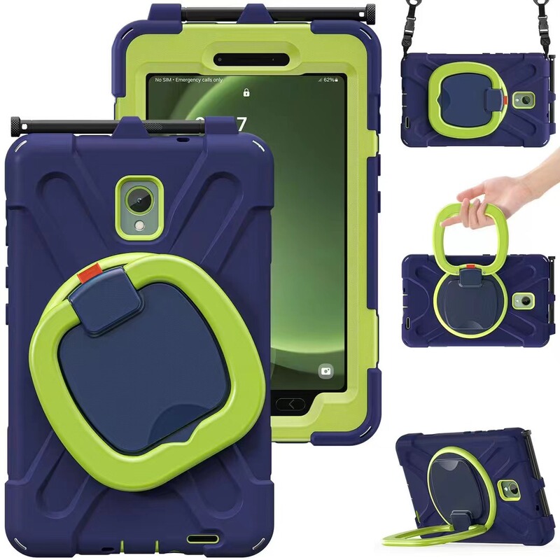 For Samsung Active 5 Tablet PC Protective Case Active 3 Silicone Children's Hand Holder Drop-resistant Case