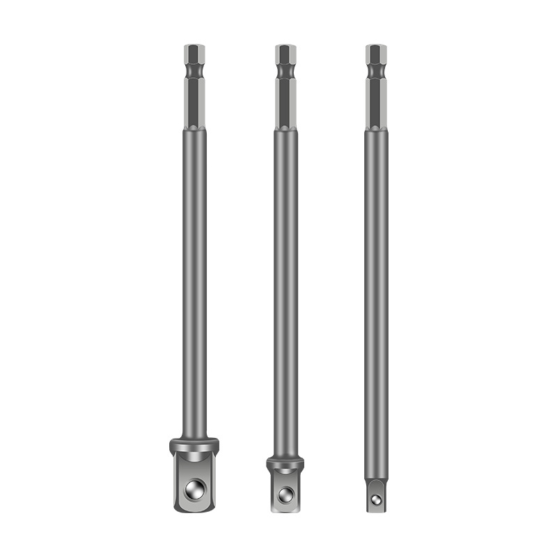 Mango hexagonal, varilla giradora cuadrada, conector de taladro eléctrico, llave eléctrica alargada, cabezal de varilla de conversión de conexión