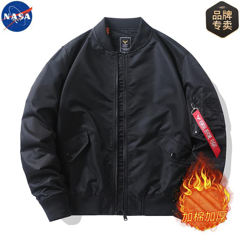NASAブランド連名2025年春秋アメリカンパイロットジャケット男性カップル迷彩野球服コート|undefined