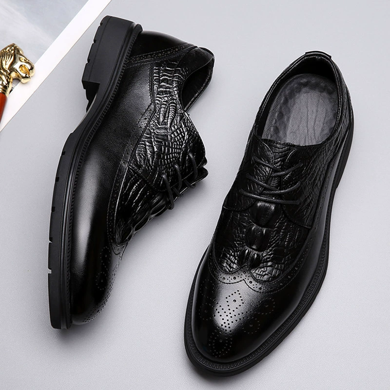 Первый слой коровьей кожи осенние туфли