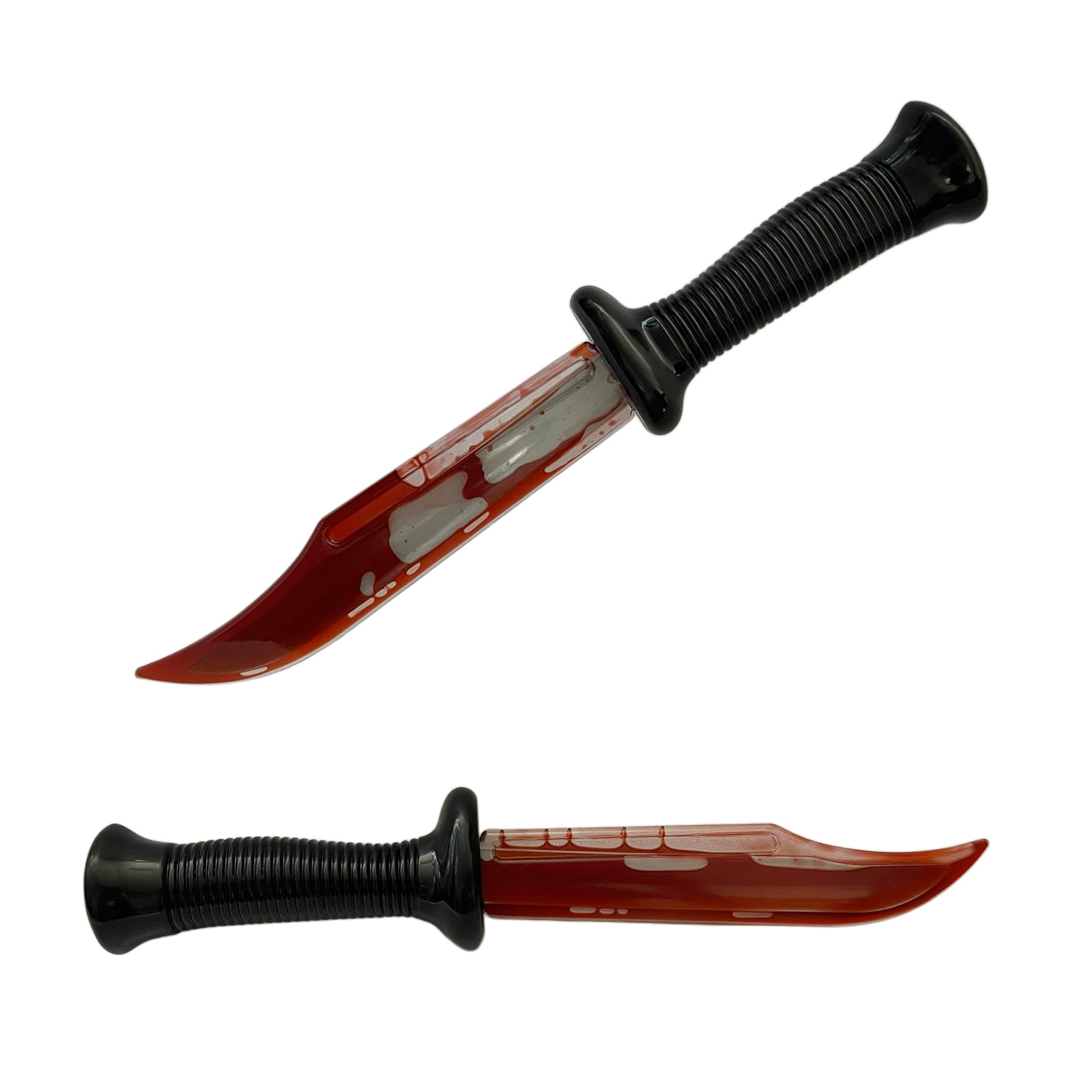 Cuchillo sangrante de simulación de Halloween, accesorios de maquillaje para zombies
