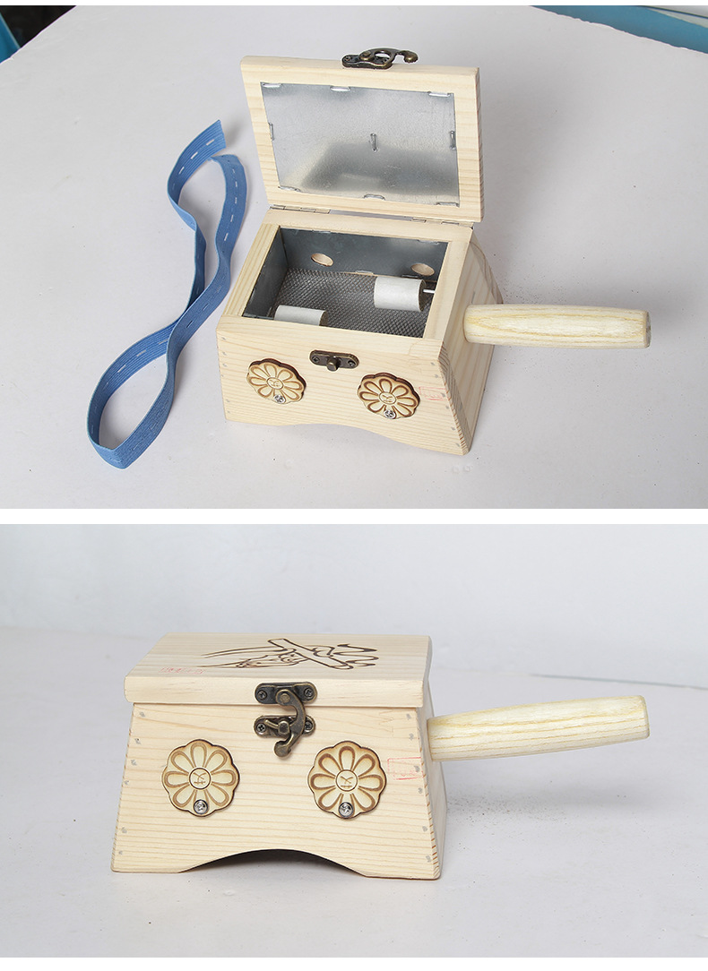 Wooden Moxibustion Box Single Hole Portable Ai Jiu 艾灸 Warm Therapy Device for Body and Abdomen 24x16x12 cm preparation