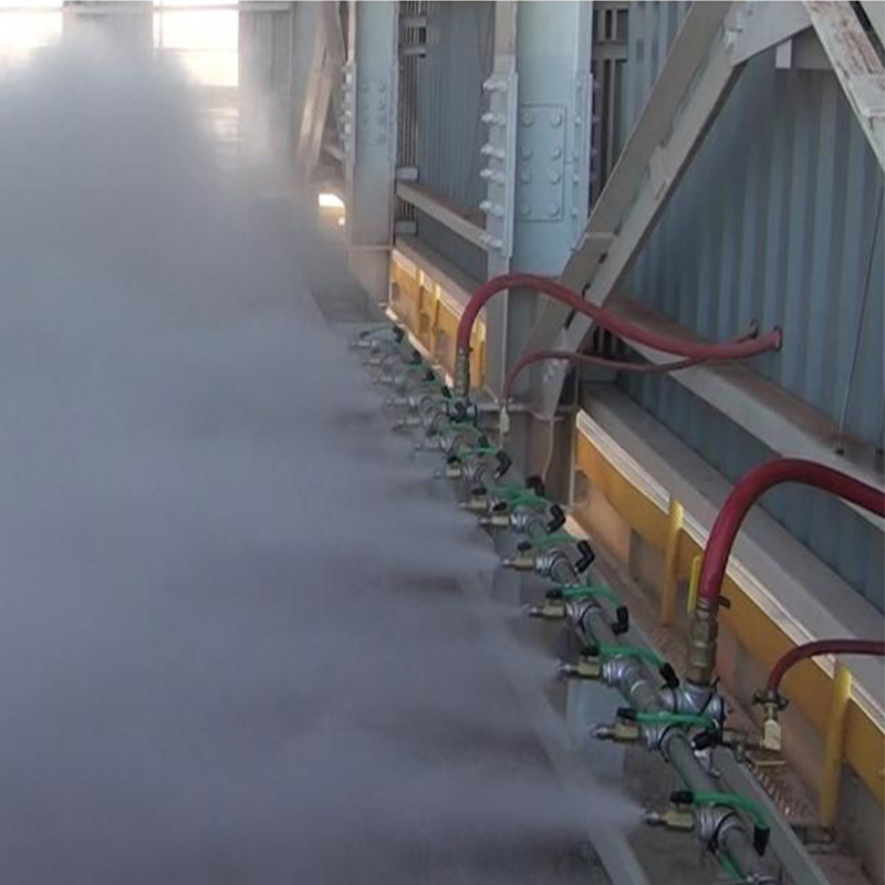 干雾抑尘装置水气分配器 料棚干雾降尘 双流体干雾炮