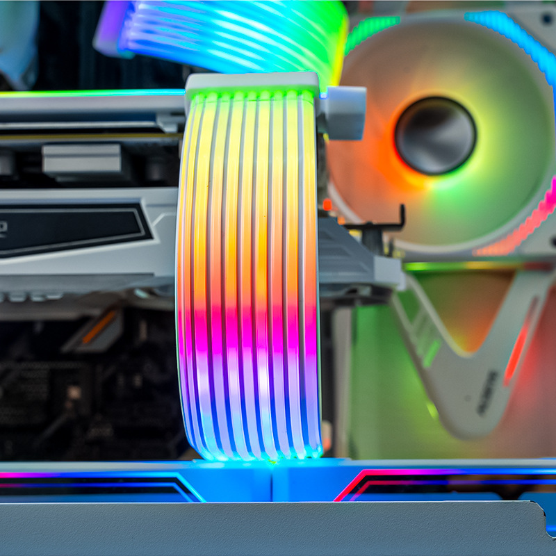 Computer neon color line 5v3 pin divine light synchronization computer chassis decoration ARGB light bar 24 pairs 8 38Pin luminous line