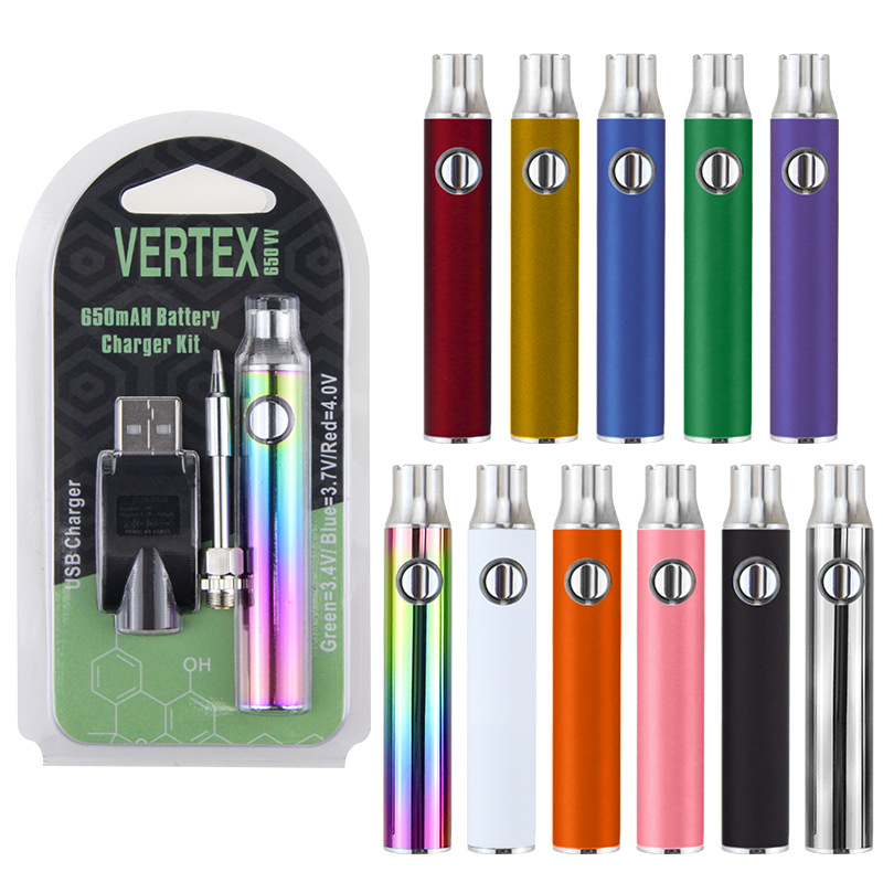510预热VERTEX650mAh 350mAh直径14mm11.2mm三档调压电池杆电烙铁