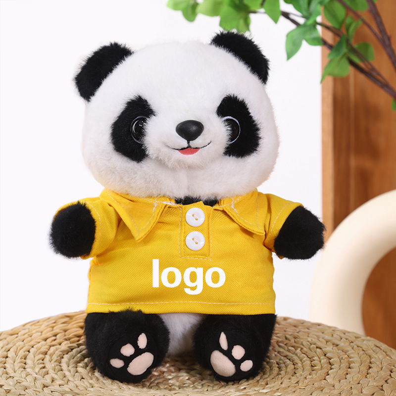 Juguetes de peluche Panda LOGO Coche 4s Tienda Juguetes Lindo Panda Simulado Muñeca Panda Regalo