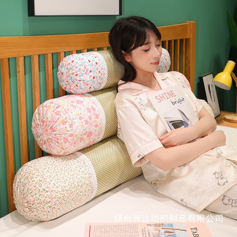 Hiedra columnar almohada larga almohada de verano para dormir en la cama de las niñas almohada de piernas