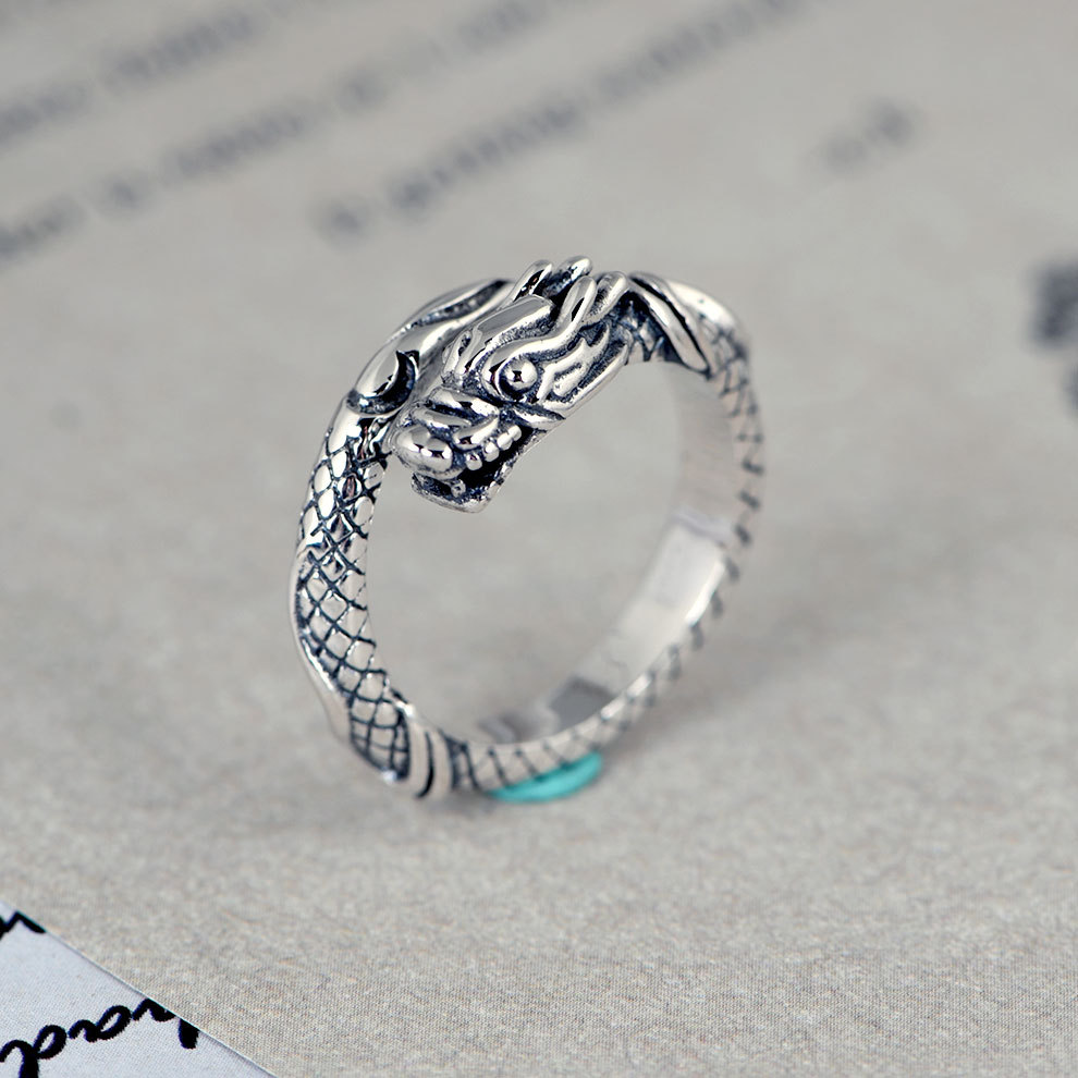 retro matte design ring