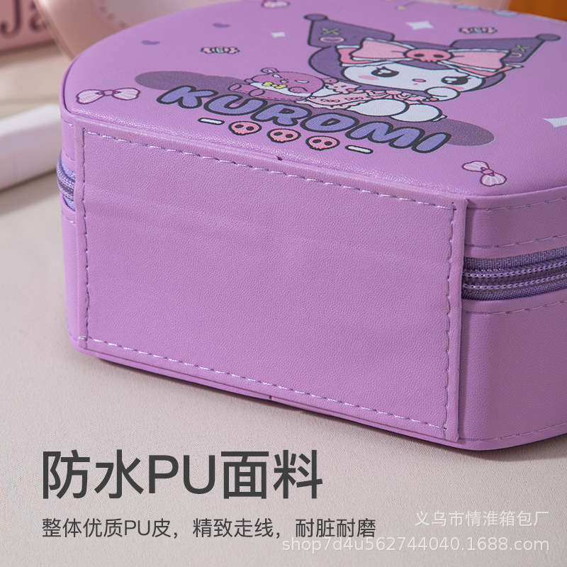 Mini maleta de dibujos animados, bolsa de cosméticos de alta apariencia, estuche de cosméticos portátil impermeable, bolsa de almacenamiento bonita, maquillaje de belleza al por mayor