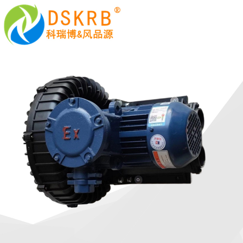 2.2kw防腐环形鼓风机7.5kw特氟龙防腐防爆旋涡气泵耐高温风机