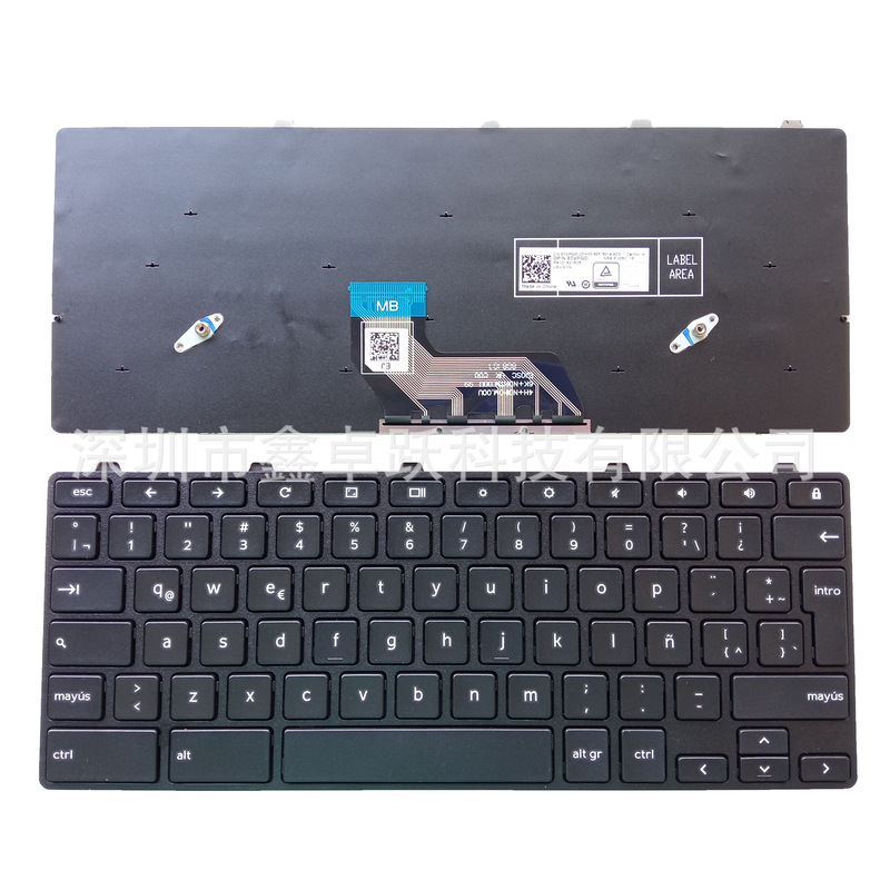 LA for Dell Chromebook 11 "3180 Google version laptop keyboard with lock