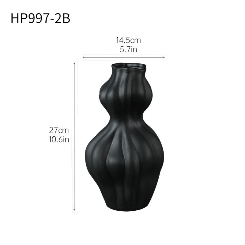 HP997-2B jarrón negro