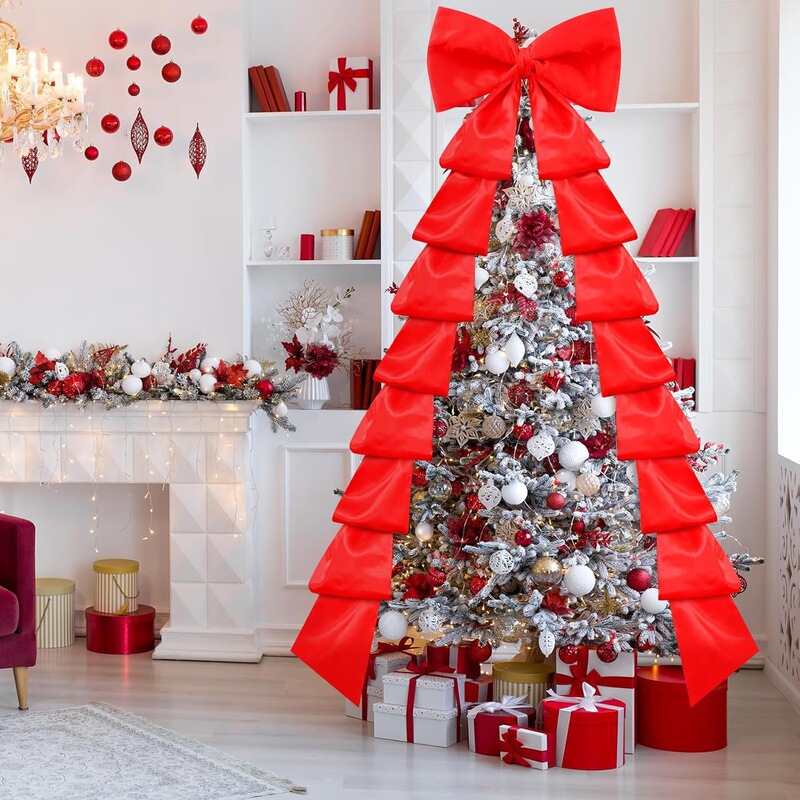 Extra-Large Velvet Bow Christmas Decorations for Weddings, Festivals, Parties, Christmas Trees, Window Displays, and Front Door Decorations Extra-Large Velvet Bow Christmas Decorations for Weddings, Festivals, Parties, Christmas Trees, Window Displays, and Front Door Decorations