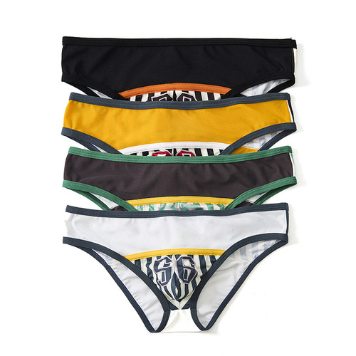 Seobean Men's Small Triangle Low-Waist Men's Underwear Knockout Men's Underwear Factory Wholesale Foreign Trade