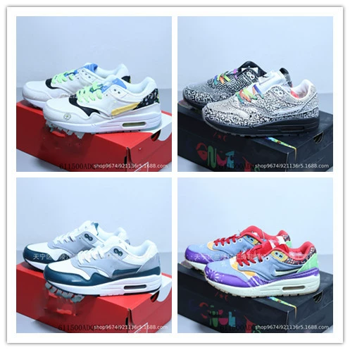 Оптовые оригинальные кроссовки Putian Wave AirMax1OG первого поколения, ретро, с воздушной подушкой, универсальные, повседневные, спортивные, для бега