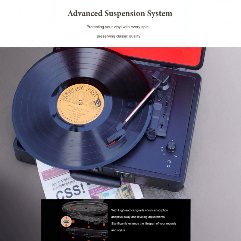 レコードレコードのレトロな蓄音機のリビングルームのヨーロッパ式のブルートゥーススピーカーの音響はアイデアを飾ってプレゼントします。|undefined