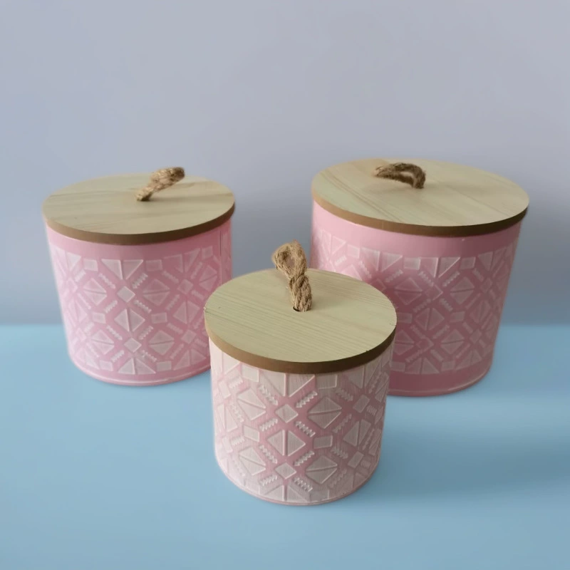 Тисненое оцинкованное железное ведро в европейском стиле ретро антикварный большой средний маленький металлический цветочный горшок круглая банка для хранения с крышкой