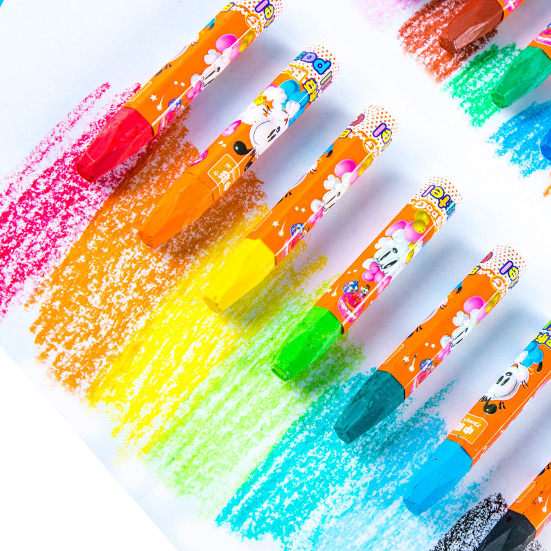 658 hexagonales niños pintura al óleo palo colorido crayones pintura graffiti arte pintura materiales caja multicolor estudiante papelería