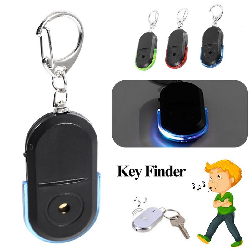 Led Key Whistle Key Finder Locator Lost Key Chain Buckle Whistle Anti-Lost Sound Control Led Key Whistle Key Finder Locator Lost Key Chain Buckle Whistle Anti-Lost Sound Control