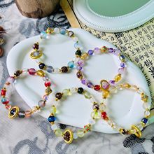 北京同款香灰琉璃炫彩多宝糖心手串直播寺庙地摊爆款批发原创新品