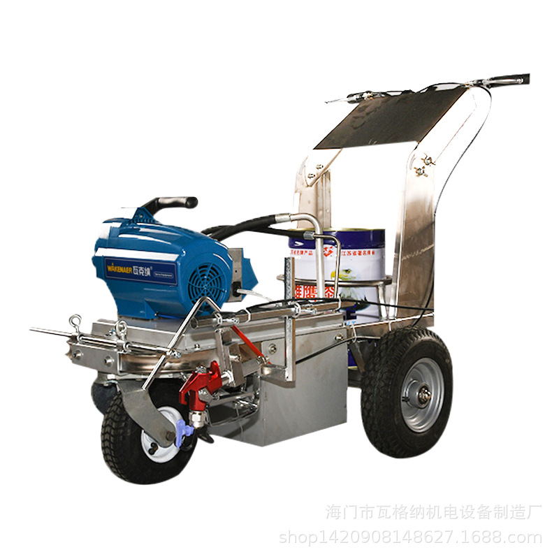 瓦格纳冷喷停车场位驾校道路公路马路油漆画线标线器划线机划线车