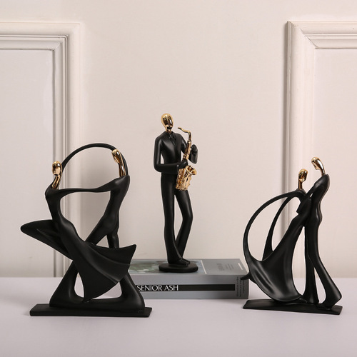Creative band character ornaments, light luxury, personalized porch decoration, TV cabinet, wine cabinet, study room desktop crafts