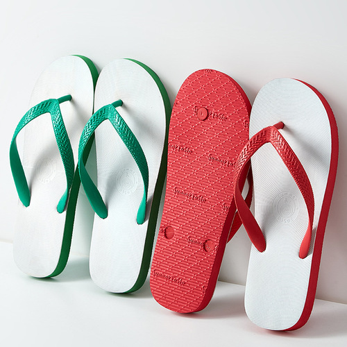 Thai-style men's summer non-slip flip-flops, made from 100% natural rubber—perfect for indoor, outdoor, and beach wear.