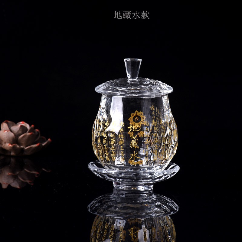 Factory Direct Sales of New Models of Ksitigarbha Guanyin Water Offering Cups, Buddhist Supplies Wholesale, Zen-Inspired Water