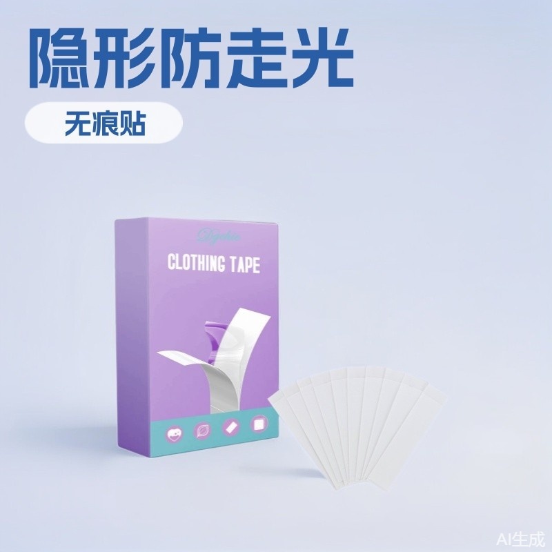 Adhesivo de doble cara transparente pegatinas anti-exposición camisa escote falda invisible anti-exposición rollo antideslizante pegatinas fijas pegatinas sin costuras