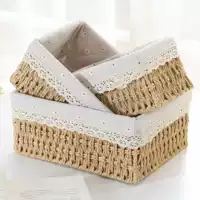 Table storage system, remote control, woven storage box