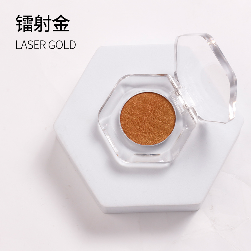 Japonés Super brillante polvo de uñas espejo de harina de titanio polvo de oro transfronterizo nuevo clavo sólido espejo mágico en polvo caja Flip transparente