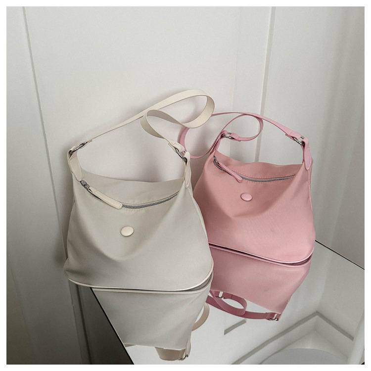 Borsa a tracolla da donna in tessuto oxford borsa versatile trendy_voghion.com