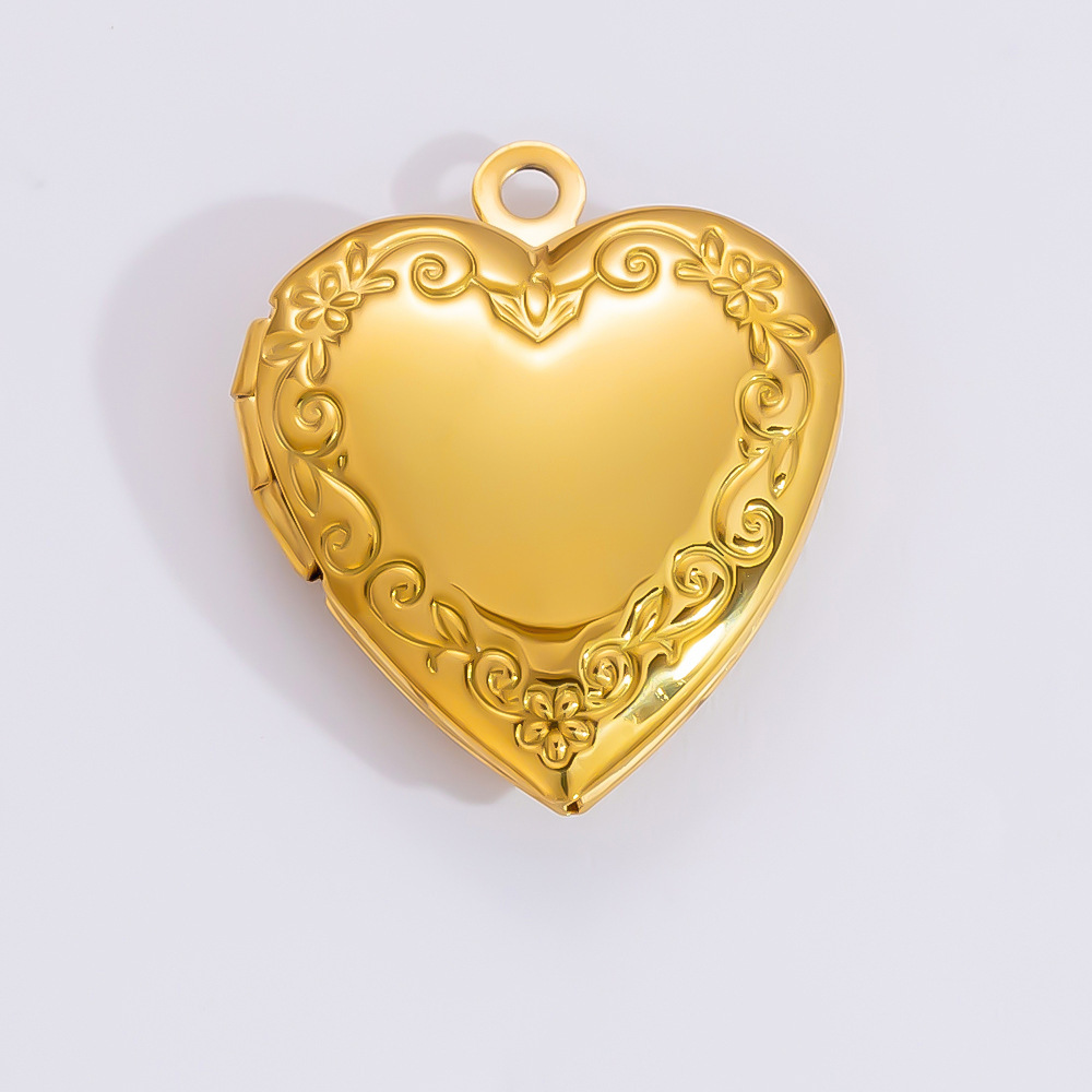 1 Piece Set 4.29*24.15mm 304 Stainless Steel Zircon PVD Coated Real Gold Plated Heart Shape Flower Butterfly Polished Pendant DIY Jewelry Accessories display picture 36