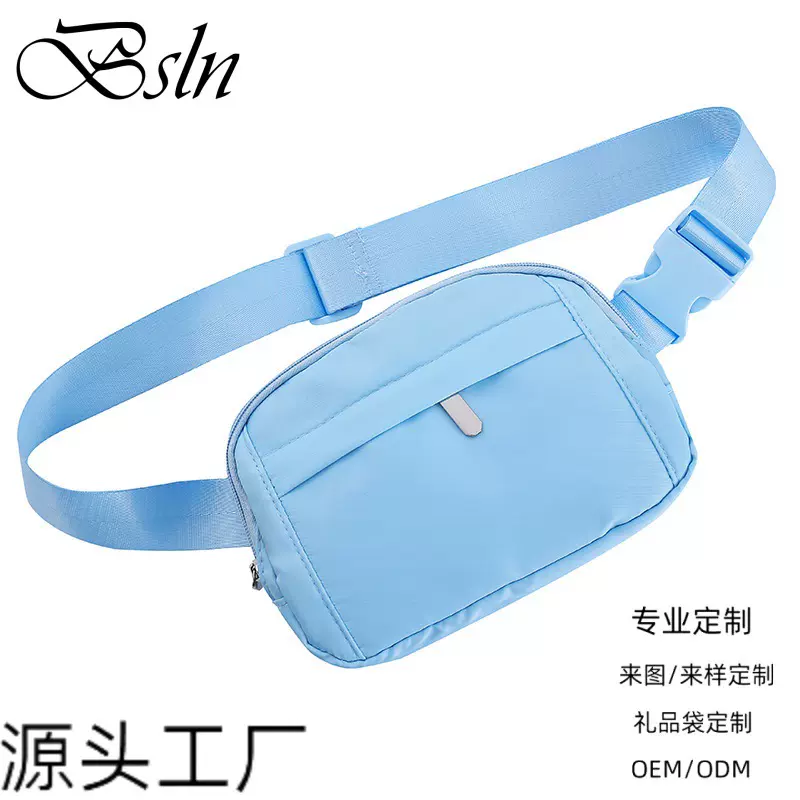 亚马逊热销升级款复合布腰包跑步斜挎包可调肩带运动腰包定制