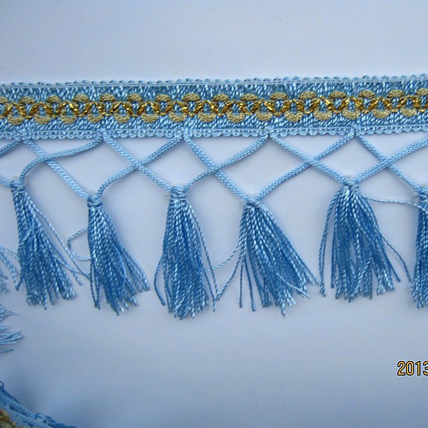 涤纶剪刀花边 流苏 穗 服装围巾辅料 台灯罩装饰花边、