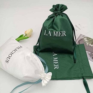 Canvas Bag Printing Satin Bag Drawstring Storage Bundle Pocket Silk Jewelry Large Capacity Printing