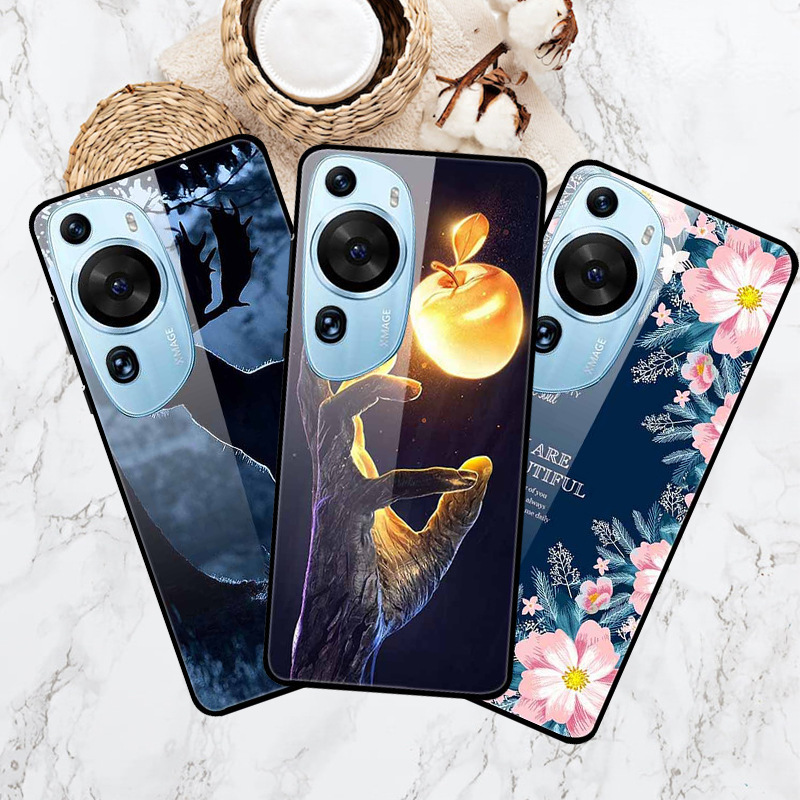 Suitable for Huawei P60 ART phone case tempered glass hard shell creative landscape painting cross-border distribution wholesale Suitable for Huawei P60 ART phone case tempered glass hard shell creative landscape painting cross-border distribution wholesale