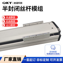 sh100防尘防水滚珠丝杠导轨直线滑台模组重型电动精密双线轨