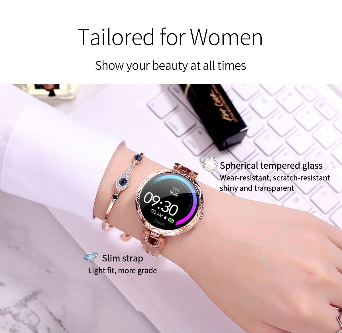 Woman Smart Watch Bracelet Girl Heart Rate Blood Pressure Item Picture