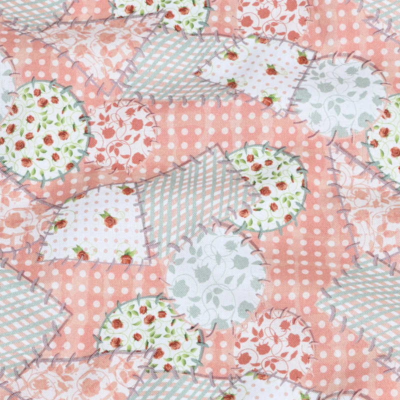 平纹棉布田园风拼布印花面料手工DIY 包包拼布服装全棉纯棉布料