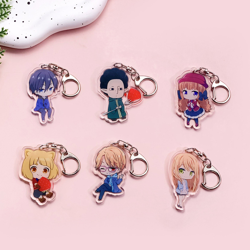 Cross-border and Yamada-kun Love 2D Acrylic Keychain Bag Pendant Backpack Key Ornament