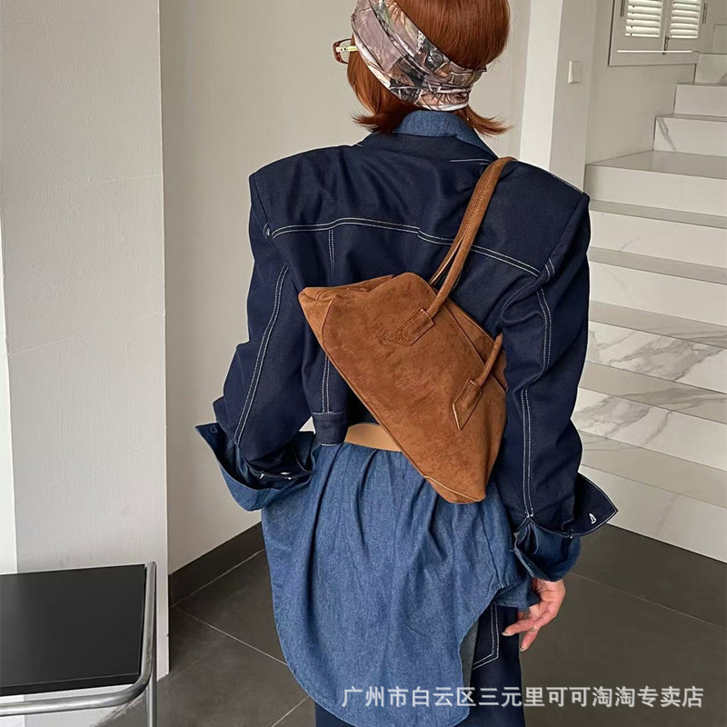 小众设计异形不规则几何托特包2025新款牛皮底大容量手提斜挎包|undefined