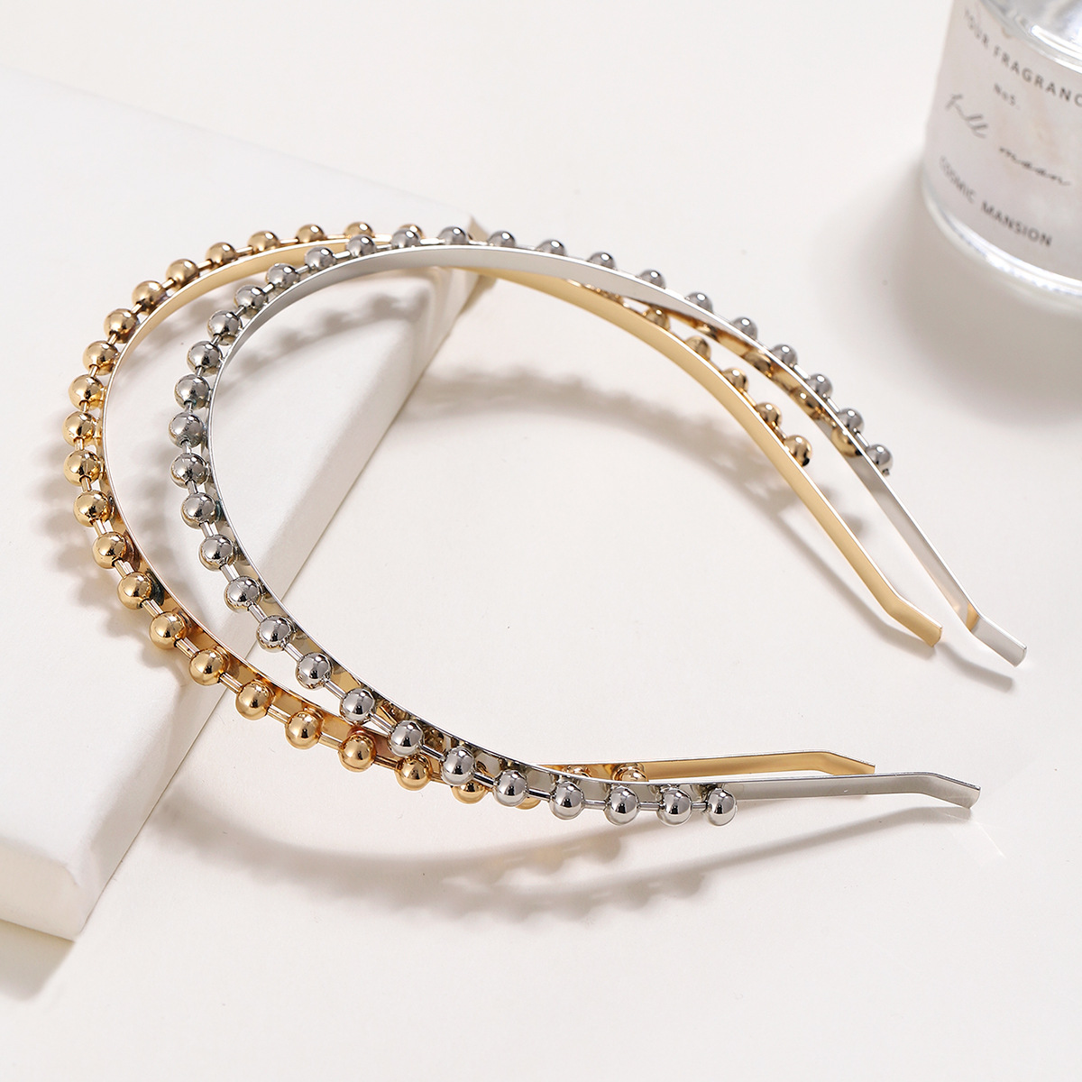 Transfronterizo estilo europeo y americano elegante simple ronda diadema de metal versátil personalidad moda hecha a mano accesorios para el cabello diadema para Mujeres Nuevo