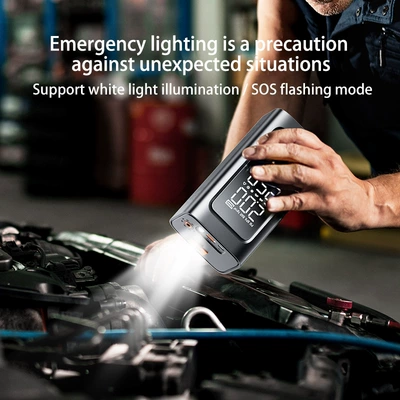 Integrated Power Bank, Battery Jump | Car on the line of fire