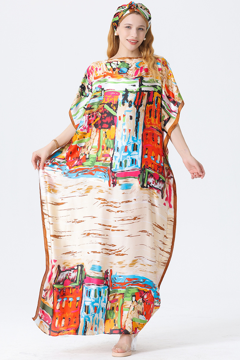 2025 primavera y verano nuevo Amazon venta rápida ropa malaya camisa de arena imitación seda brocado ropa de protección solar de vacaciones de playa