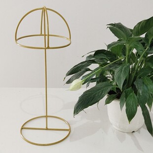 Iron Hat Display Rack Hat Support Bracket Round Display Headwear Bracket Wig Storage Hat Rack Storage Rack