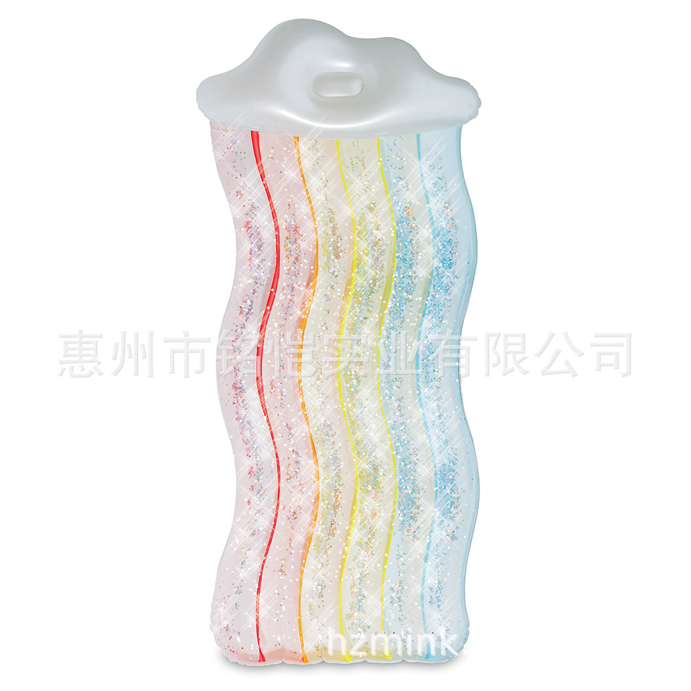 Inflatable rainbow beach water aqua park