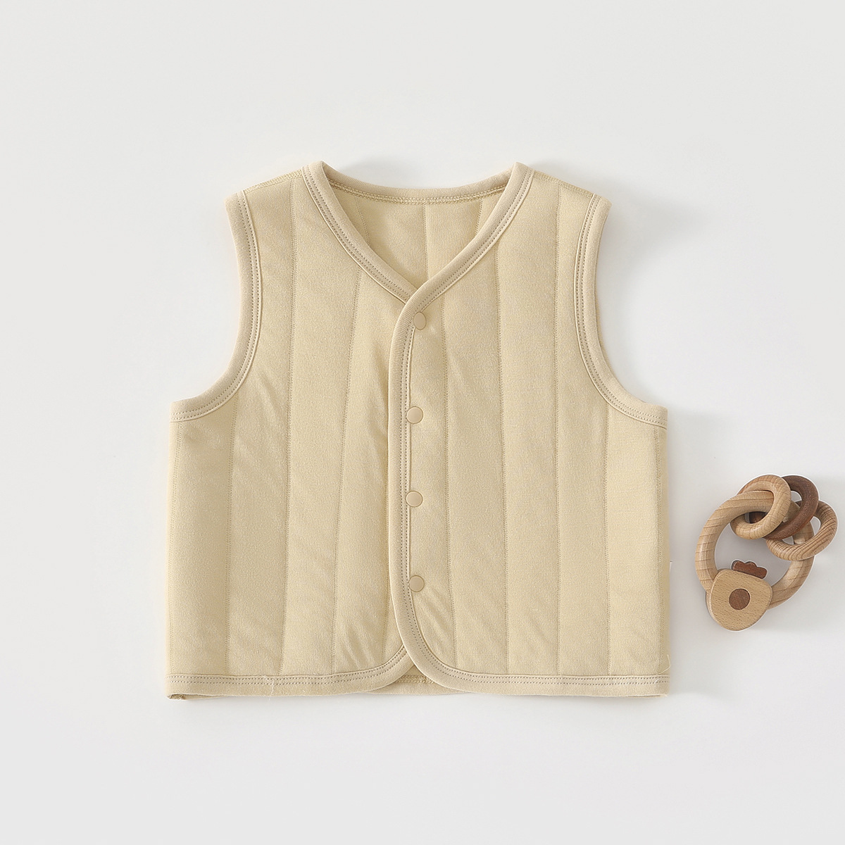 Baby chaleco de invierno y otoño, abrazadera de pony recién nacido, primavera y otoño, algodón delgado, chaleco para bebés calientes, ropa interior