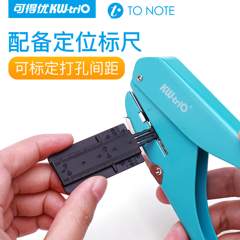 Perforadora manual de la cuenta de la mano de hojas sueltas de Kidéu 9015 puncher del agujero de La Seta del puncher del agujero de la prensa